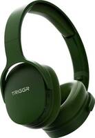 TRIGGR Trinity 2 with Dual Pairing, ENC, Fast Charge, 50H Battery, Rubber Finish, v5.3 Bluetooth (Jungle Green, On the Ear)