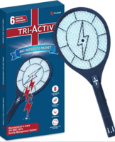 Tri-Activ Anti Mosquito Bat | 6 Months Warranty | Rechargable Upto 500 Times | Mosquito Killer Racket | Insect Killer & Fly Swatter | Long Lasting Battery |ISO Certified | Pack of 1