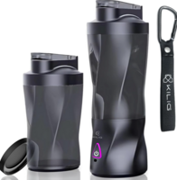 Kilig Vortex Pro 360W Dual Mode Portable Blender for Smoothie and Juices, 6000 mAh Battery, 2in1 700ml Jar, 22000RPM, 6 Sided Blade, USB Type C, Juicer, Mixer, Blender Machine for Kitchen - BL