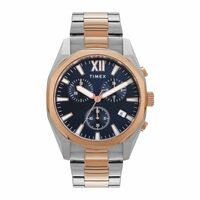 TIMEX Analog Watch for Men Available in Multicolor Dial & Gold Stainless Steel Bracelet Band 