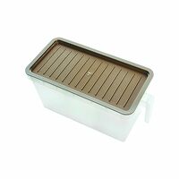 Attro Air Tight Food and Storage Container 3 Detachable Small Storage Boxes with 1 lid Used to Store 3 diffrent Food Items in a 1 Box BPA Free, Food Grade,Freezer Safe, 5000ml-Brown