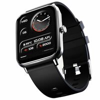 Fire-Boltt Ninja Call Pro Plus Bluetooth Calling Smart Watch, 1.83″ HD Display, AI Voice Assistant, 120+ Sports Modes, IP67 Waterproof, SpO2 & Heart Rate Monitor Smartwatch for Men & Women - Black