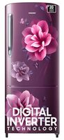 Samsung 183 L, 4 Star, Digital Inverter, Direct-Cool Single Door Refrigerator (RR20C1724CR/HL, Red, Camellia Purple)