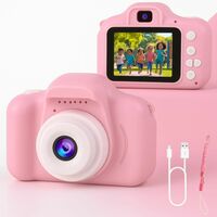 Toy Imagine Kids Digital Camera | 1080p Video & 3.0MP Photos | 2-Inch Screen, USB Rechargeable & Portable | Fun Mini Toy Camera for Boys & Girls Age 3–10 | Educational Birthday Gift(Pink)