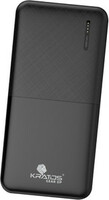 Kratos 10000 mAh 12.5 W Compact Pocket Size Power Bank (Black, Lithium Polymer, Fast Charging for Mobile, Earbuds, Speaker, Trimmer, Tablet)