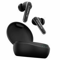 HAMMER Airflow Lit True Wireless Earbuds with Upto 20H Playtime, Type-C Charging, Touch Controls, Voice Assistance, IPX5, Made in India (Black)