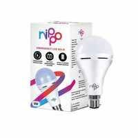 Zepto - Nippo 9W Rechargeable Emergency Inverter Led Bulb (Cool Day Light) | B22 Base Holder(location specific)