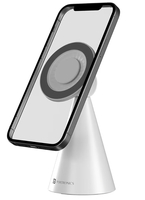 Portronics Mogun 5 Compatible with Magsafe, Magnetic Universal Phone Holder, Ideal for Desks, 360°Rotation & 180°Pivot, Sturdy Build Material, Strong Magnetism