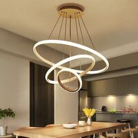 blissbells Metal Modern Ring Chandelier (3 Ring Light)