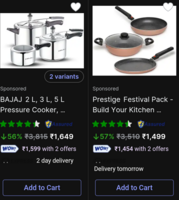 Cookware range upto 80% off