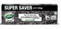 Dabur Herbal Whitening Activated Charcoal Toothpaste 120 g (Pack of 2)