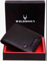 WildHorn Rfid Protected Leather Wallet For Men, Black