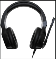 acer NHW820 Nitro Wired Gaming Over The Ear Headset | Ligtweight, Comfortable for Prolonged Gaming, Excellent Sound & Vocal Quality I Flexible 6” Boom and Omnidirectional Mic I 3.5 mm Connectivity