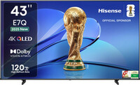 Hisense 43E7Q 108 cm (43 inch) QLED Ultra HD (4K) Smart VIDAA TV 2025 Edition with Dolby Vision Atmos,