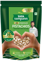 Tata Sampann Pistachios Roasted & Salted, Pista, 500g, Rich In Protein, Phosphorus, & Dietary Fibre, Premium Nuts & Dry Fruits, Crunchy & Delicious Healthy Snack