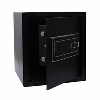 BonKaso Safe Locker For Home, 33 Litres Locker Box, Anti Theft Alarm And LED Display (Black)