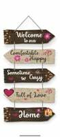 POSITIVE VIBE Lifestyle Welcome wall hanging for home decoration wall decor items and gifts (Multicolor 2413)