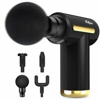 Dr Physio USA Supervolt Nighthawk 1041 Rechargeable Handheld Percussion Gun Massager Machine for Deep Tissue Muscle Massage Body Relaxation Pain Relief Muscle Relaxation of Neck, Shoulder, Back, Foot