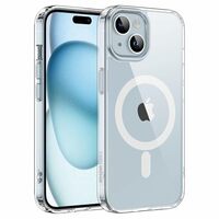 amazon basics Pro Hybrid Magsafe Case Compatible with iPhone 15 | All-Round Protection | Scratch-Resistant - Transparent