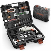 BUILDSKILL 136 Pcs 650W Copper Armature Professional Impact Drill Machine Tool Kit | 13MM Keyless Chuck 