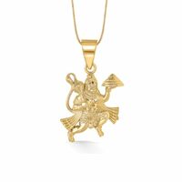 P.N.Gadgil Jewellers 22 Karat (916) BSI Hallmarked Yellow Gold Hanuman Religious Pendant