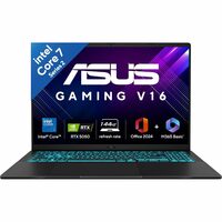ASUS Gaming V16 (2025), 14th Gen,Intel Core 7 240H Gaming Laptop(RTX 5050-8GB/16GB RAM/512GB SSD/FHD+/16"/144Hz/Backlit Keyboard/Windows 11/M365*/Office Home 2024/Matte Black/1.95 Kg) V3607VH-RP038WS