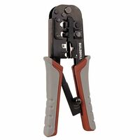 BUILDSKILL 3-in-1 network crimping tool, wire stripper and cutter | ergonomic design with TPR soft grip handle | 2mm heavy-duty metal body | ethernet & telephone cables,RJ12, RJ11, RJ45 crimping tool