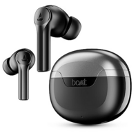  boAt Airdopes 300, Cinematic Spatial Audio, 50HRS Battery, 4Mic AI ENx, Fast Charge, App Support, Low Latency, IPX4, v5.3 Bluetooth Earbuds, TWS Ear Buds Wireless Earphones with mic (Gunmetal Black) 