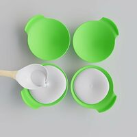 Clazkit Silicone Idli Maker Cup, 8 Pcs, Color May Vary