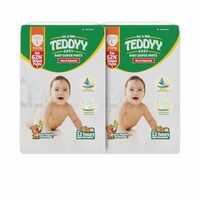 TEDDYY Baby Easy Large Diaper Pants 124 Count (Pack of 2), 9-14 kgs, 12 hrs Leak Protection, Anti - Bacterial