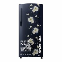 IFB 187L 2 Star Direct-Cool Single Door Refrigerator (IFBDC-2132NBFE, Floral Falls Blue) Extraordinary Space with Humidity Controller