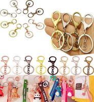 DIY Crafts 40 Pcs, 35mm ChromeSilver, Lobster Clasp Key Chain, Metal Snap Hooks Swivel Trigger Clips with Split Key Chain Rings for Home Car Office Keys, Lanyard, A (40 Pcs, 35mm ChromeSilver)