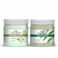 Pink Root Cucumber Cream 500gm + Neem Scrub 500gm