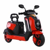 Toyzone Galaxy Electric Scooter - Red | Rechargeable Scooty 6V | Powered by 4.5 ah Battery | Music Player with Bluetoooth & USB | 6 Month Warranty on Battery | Make in India | for Kids 2+ Years