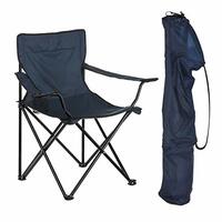Niyam Folding Chair Big - Portable Foldable Nylon Base Fabric Camping Chair (Nevy Blue)