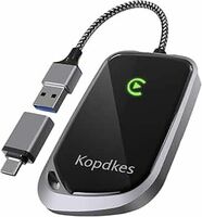Kopdkes Wireless CarPlay & Android Auto Adapter 2-in-1,Stable and Lag-Free CarPlay Wireless Adapter for Car, Compatible with iOS 10+/Android 11+