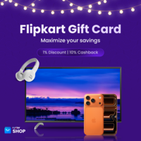 Flipkart Gift Card – 1% Discount + Up to 10% Cashback (Instant Delivery)