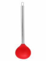 Clazkit Silicone Serving Spoon with Heat Resistant Silicone Covering Head and Stay-Cool Stainless Steel Handle,YH854