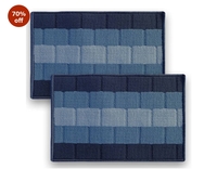 Status Contract Anti Slip Front Door Mat|(38x58cm)  | Set of 2