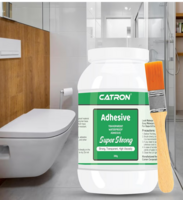 Catron Waterproof 2 Crack Seal Agent StrongStrong Roof Water Leakage Solution,Transparent Waterproof Glue 600 gm with Brush for Roof water Leakage, Glass Waterproofing, Pipes, Walls Cracks