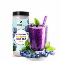 Bevzilla Blueberry Instant Iced Tea Mix - 400 Grams | Perfect For Summers| Refreshing| Premix Powder