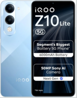 iQOO Z10 Lite 5G (Titanium Blue, 4GB RAM, 64GB Storage) | 6000 mAh Battery