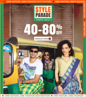 Myntra Style Parade Sale 40-80% off + 10% off on BOB & Kotak Credit Cards 
