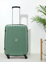 ARISTOCRAT Medium Check-in Suitcase (65 cm) 4 Wheels - Armstrong 65 - Trolley Bag - Green, Black
