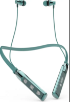 Aroma NB119 Titanium - 48 Hours Playtime Neckband Bluetooth (Green, In the Ear)