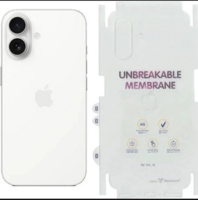 GET PAY Iphone 16 unbreakable premium membrane for back Mobile Skin (Transparent)