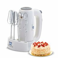 KENT 150W, 5 Speed Control Food Grade Plastic Body Hand Blender (White)