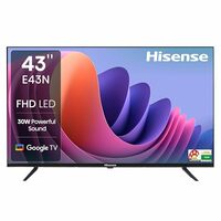 Hisense 108 cm (43 inches) E43N Series Full HD Smart Google LED TV 43E43N (Black)
