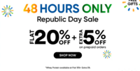 Wellbeing Nutrition Republic Day Sale - Flat 20% Off + Extra 5% Off on Prepaid Orders