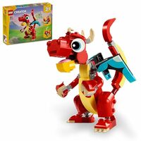 LEGO 31145 Creator 3in1 Red Dragon Toy to Fish Figure to Phoenix Model,